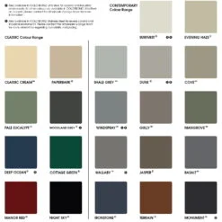 Garage Roller Doors Buy Online Colorbond Chart