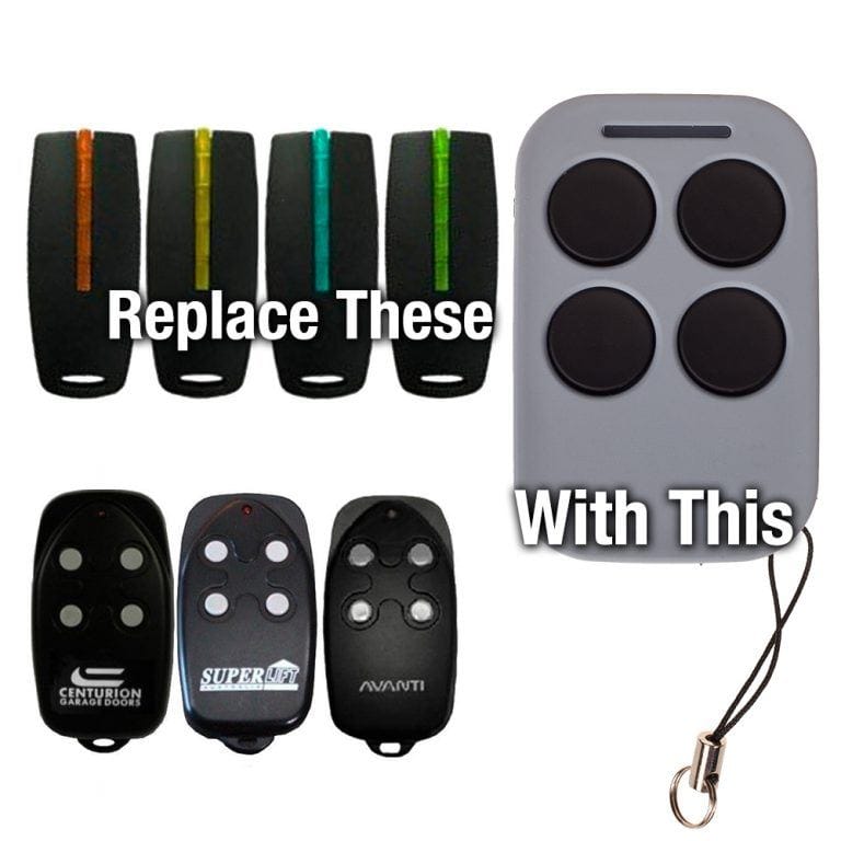 Avanti TX4 Auto Openers Replacement Garage Door Remote Control Key
