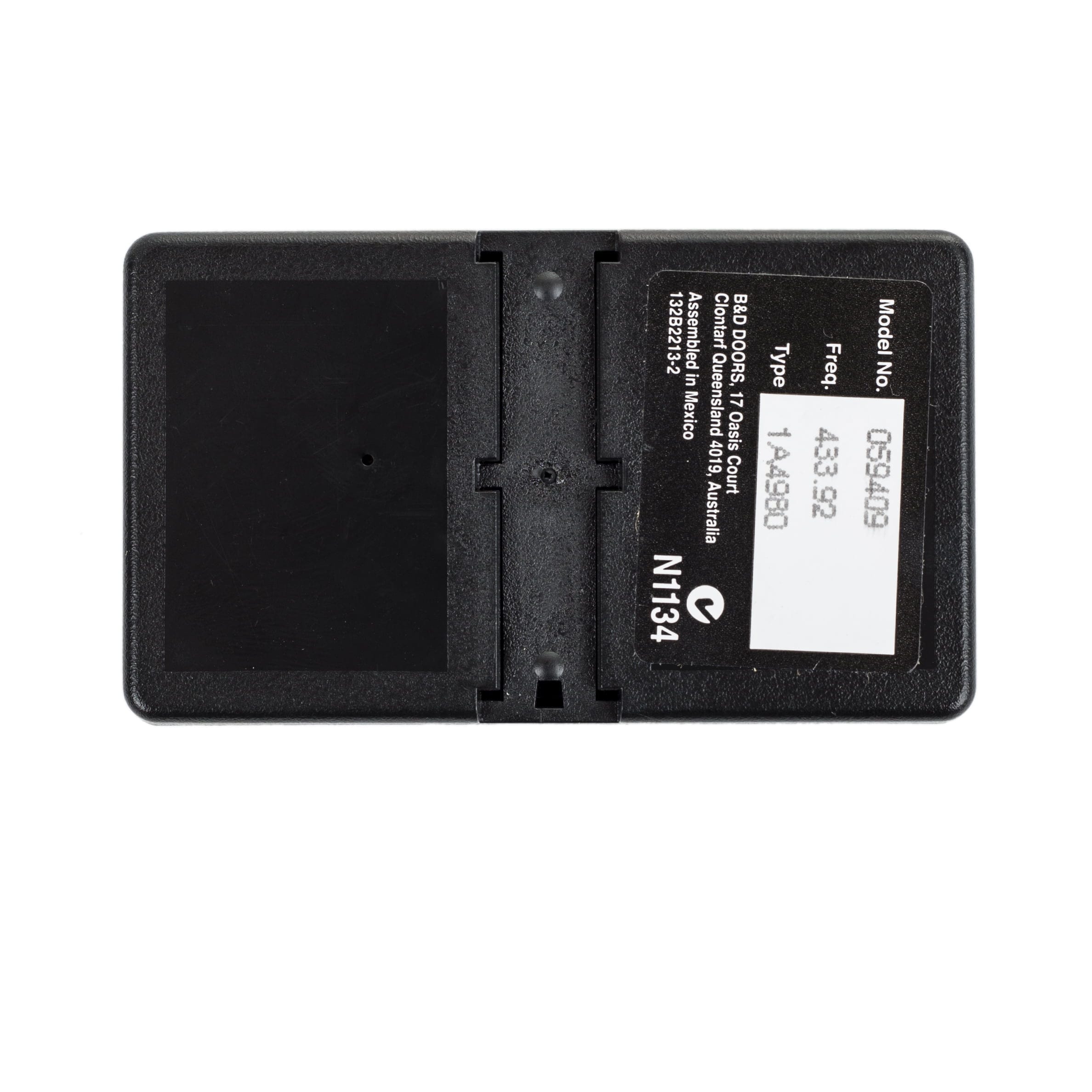 B&D 4330EBD Garage Door Sunvisor Remote Firmamatic Back