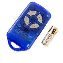 ATA PTX4 Blue Garage Door Remote SecuraCode Side
