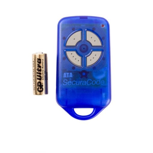 ATA PTX4 Blue Garage Door Remote SecuraCode Front