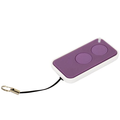 Nice Era Inti Purple Garage Door Remote Control Angle
