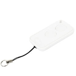 Nice Era Inti White Garage Door Remote Control Angle