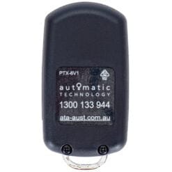ATA PTX6 Black Remote Control Keyring Back
