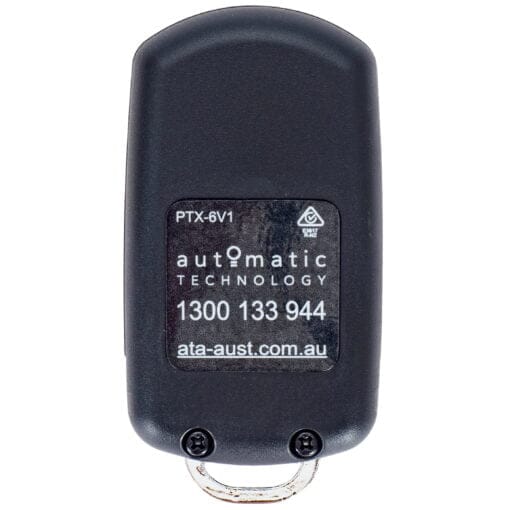 ATA PTX6 Black Remote Control Keyring Back