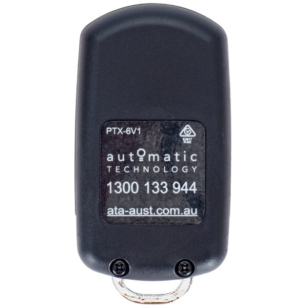 ATA PTX6 Black Remote Control Keyring Back