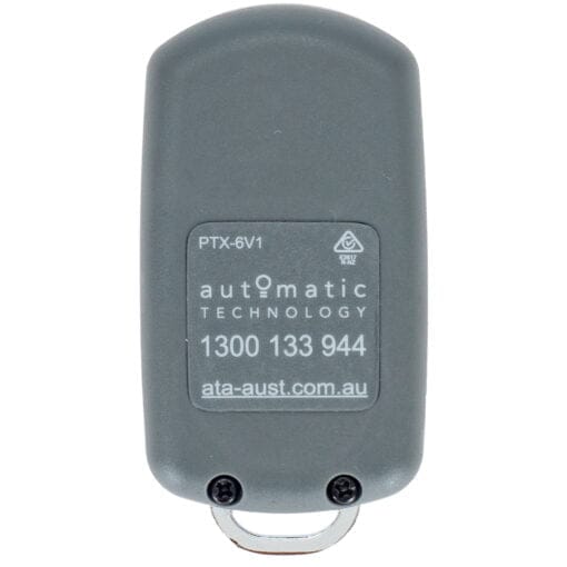 ATA PTX6 Grey Remote Control Keyring Back