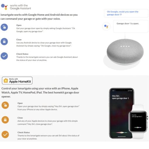 iSmartGate Lite Tilt Door Garage Kit Apple HomeKit Google Assistant