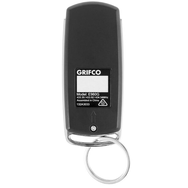 Grifco E960G Keyring Remote Control Back