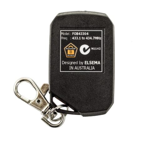 FOB43304 Orange 4 Button Remote Control Rear