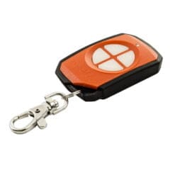FOB43304 Orange 4 Button Remote Control Angle