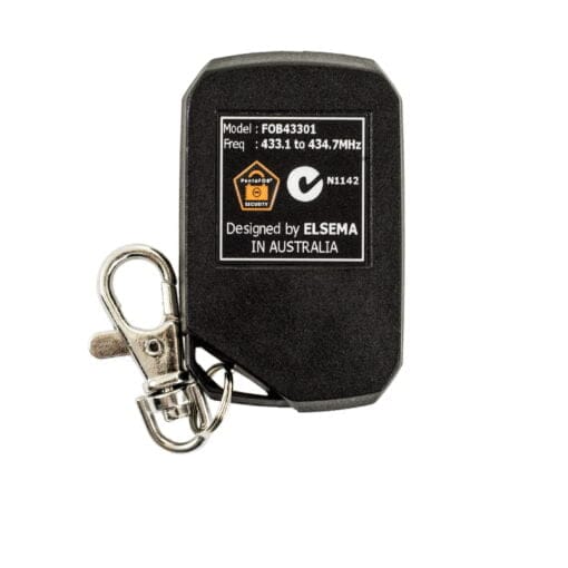 FOB43301 Black Remote Control Rear 2