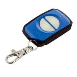 FOB43302BLU Blue 2 Button Remote Control Angle