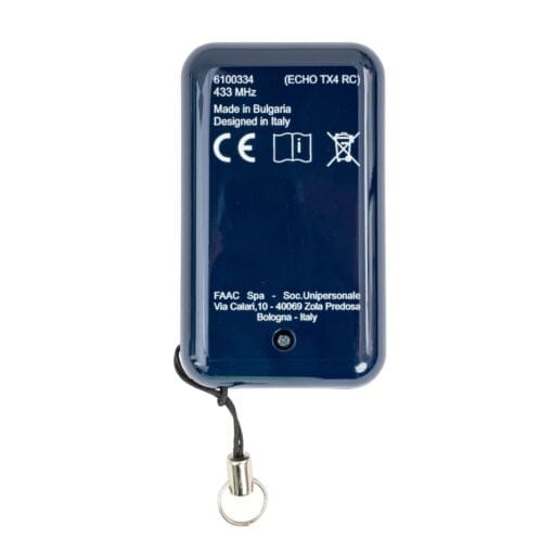 Faac Gate Remote Control Rear