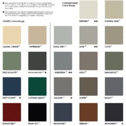 Garage Roller Doors Buy Online Colorbond Chart