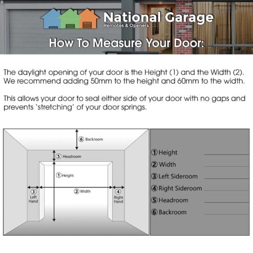 Garage Roller Door 2200mm High x 3101mm – 3430mm Wide - Image 3