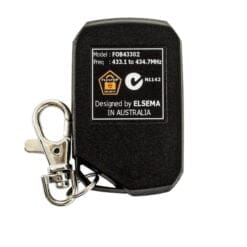 Elsema FOB40032 Orange Garage Door Remote Control Rear