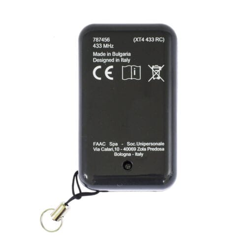 FAAC XT4 Black Genuine Remote SLH LR 7870071 5