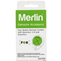 Merlin E970M E970 Garage Door Remote Control Security+ 2.0 Box