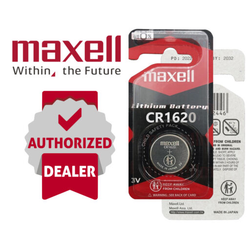 Maxell CR1620 3V Lithium Coin Button Battery - DL1620 ECR1620 KCR1620 BR1620 - Image 3