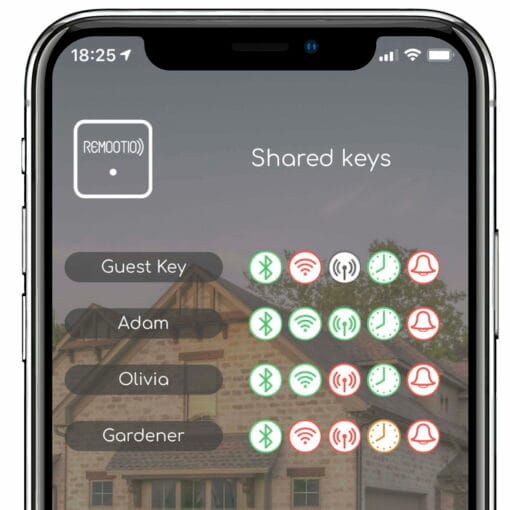 Remootio 3 App Shared Keys