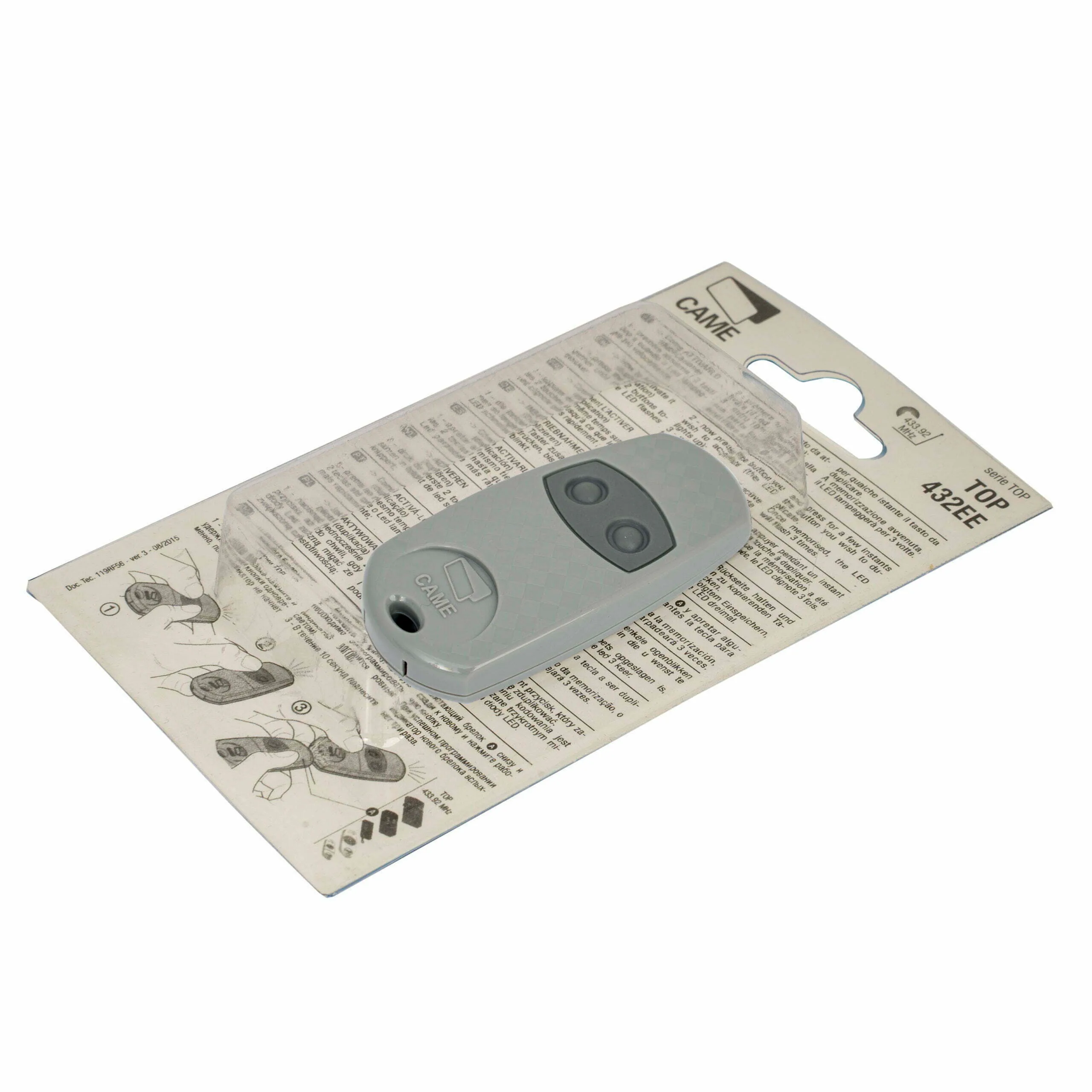 CAME Gate Grey Remote Control TOP432NA National Garage