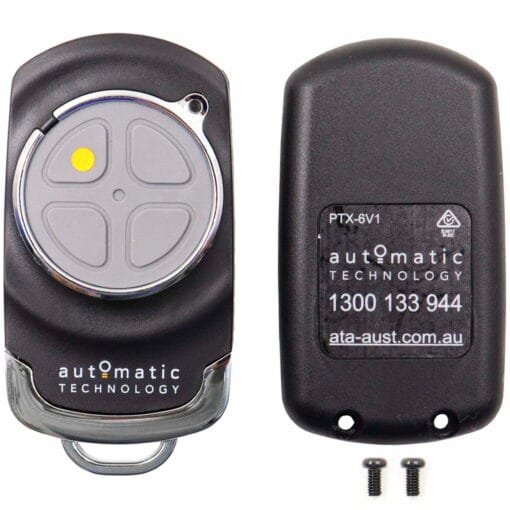 ATA PTX6 Replacement Garage Door Remote Case Black
