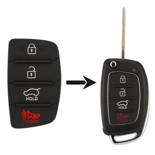 Hyundai Car Remote Replacement Buttons AOHY-B04 Case