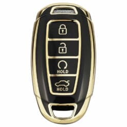 Hyundai Black Car Key Cover | i30, Elantra, Tucson, Kona