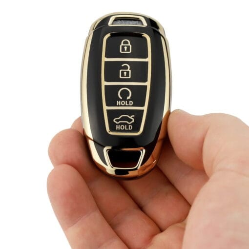 Hyundai Black Car Key Cover | i30, Elantra, Tucson, Kona - Image 3