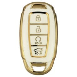 Hyundai White Car Key Cover | i30, Elantra, Tucson, Kona