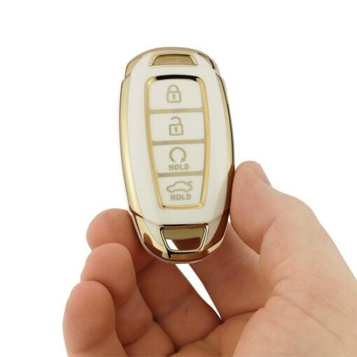 Hyundai White Car Key Cover | i30, Elantra, Tucson, Kona - Image 6