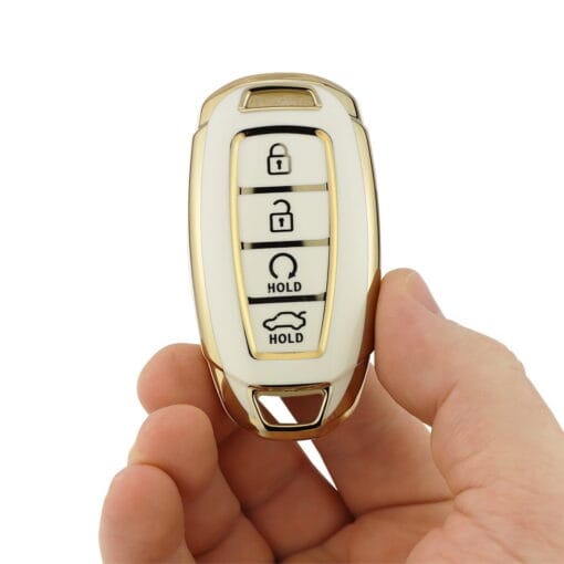 Hyundai White Car Key Cover | i30, Elantra, Tucson, Kona - Image 5