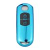 Mazda Blue 2 Button Car Key Cover | 2, 3, 6, CX-3, CX-5