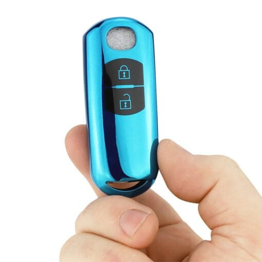 Mazda Blue 2 Button Car Key Cover | 2, 3, 6, CX-3, CX-5 - Image 3