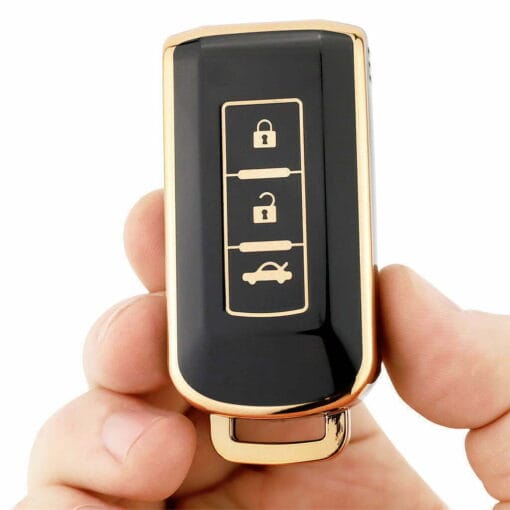 Mitsubishi Black 3 Button Car Key Cover | Outlander, ASX, Lancer - Image 4