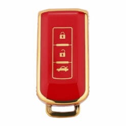 Mitsubishi Red 3 Button Car Key Cover | Outlander, ASX, Lancer