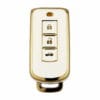 Mitsubishi White 3 Button Car Key Cover | Outlander, ASX, Lancer