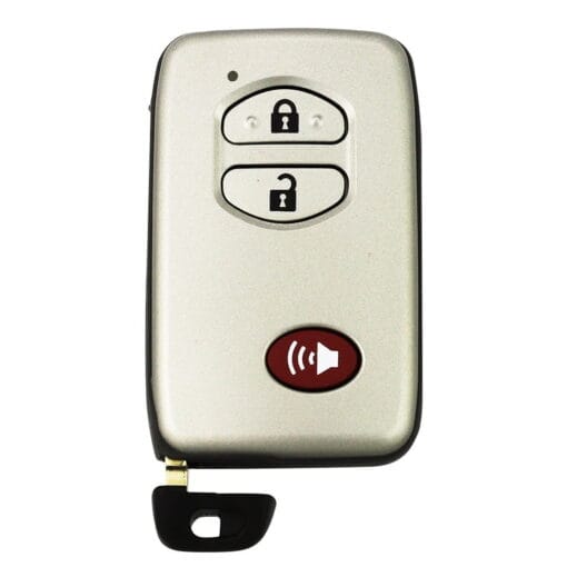 Toyota 3 Button Red Replacement Car Key Fob - Image 3