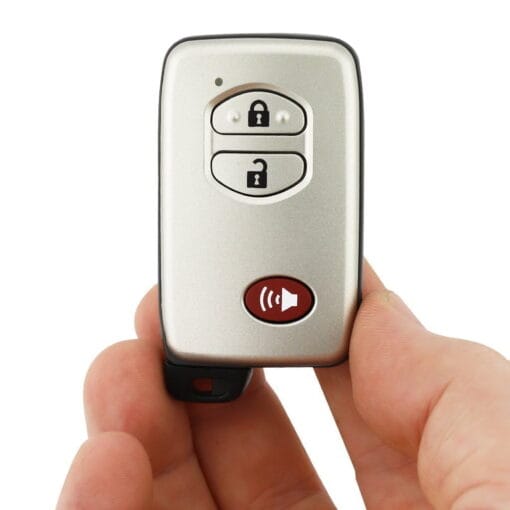 Toyota 3 Button Red Replacement Car Key Fob - Image 11