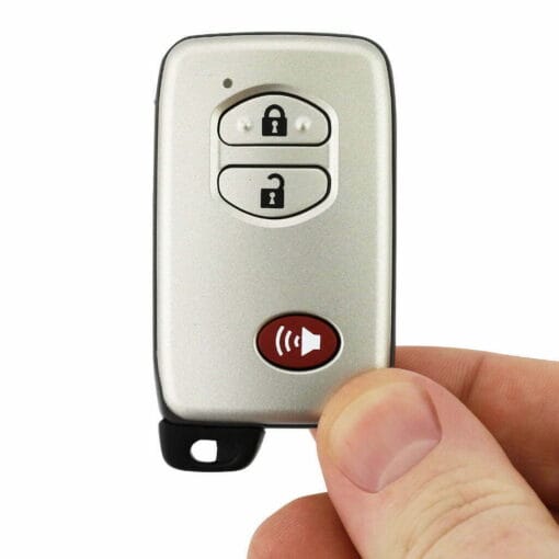 Toyota 3 Button Red Replacement Car Key Fob - Image 10