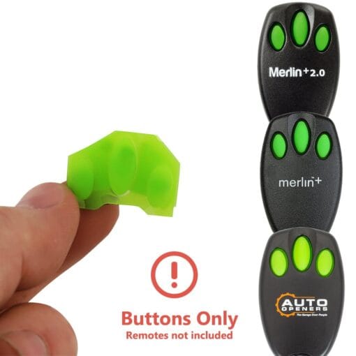 Merlin Replacement Garage Door Remote Green Bearclaw Buttons - Image 3