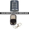 Doorworks RD2/GDC6 Aftermarket Garage Door Remote