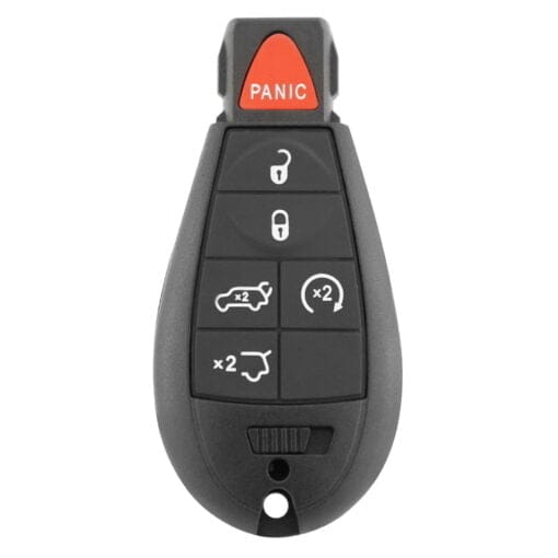 Jeep, Dodge, Chrysler 5 Button Replacement Car Key