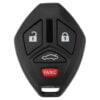 Mitsubishi 4 Button Replacement Car Key Case Only