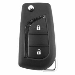 Toyota 2 Button Replacement Flip Car Key To Suit Corolla, Camry, RAV4