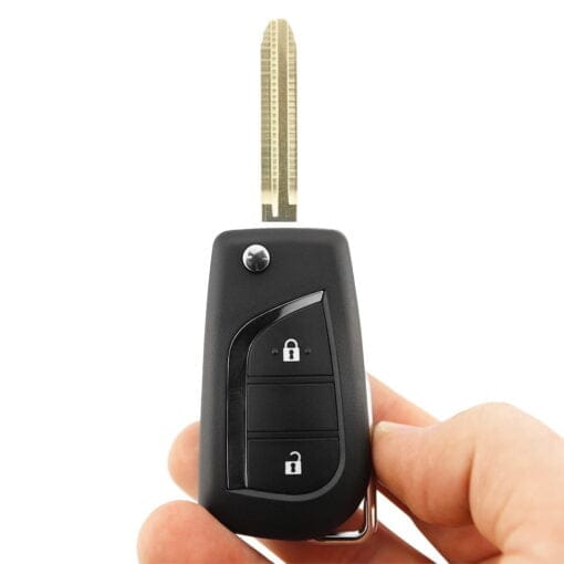Toyota 2 Button Replacement Flip Car Key To Suit Corolla, Camry, RAV4 - Image 6