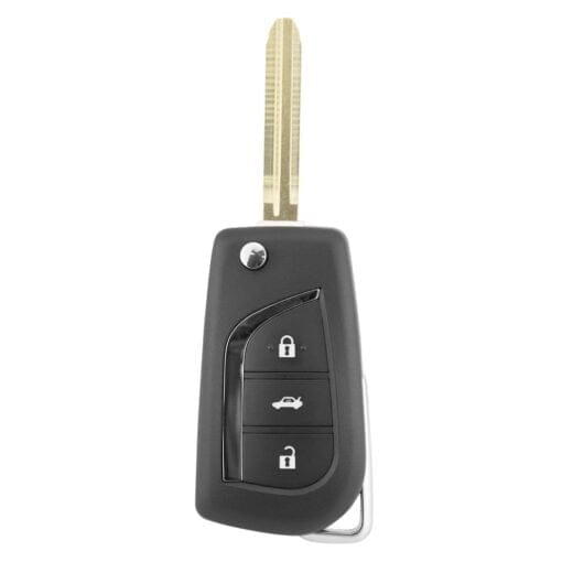 Toyota 3 Button Replacement Flip Car Key To Suit Corolla, Camry, RAV4 - Image 5