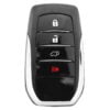 Toyota 4 Button Replacement Smart Car Key To Suit Landcruiser, Hilux