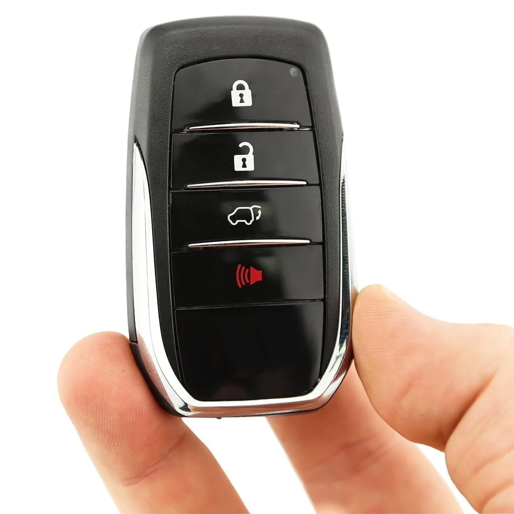 Toyota Landcruiser, Hilux 4 Button Replacement Smart Car Key